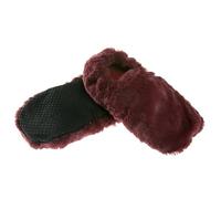 Pelucho - Chaussons chauffants Prune - Made in France - Lavande et blé - Chaleur - Bien être - Pantoufle - Chaussons bouillotte - bouillotte micro-onde