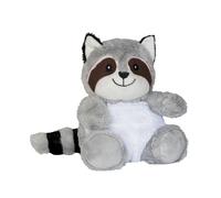 Pelucho - Peluche Bouillotte Déhoussable - Bien-Être, Chaleur et Douceur - Micro-Ondable - Grains de Blé et Fleurs de Lavande - Fabriquée en France - Raton laveur