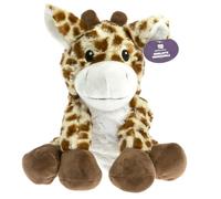Pelucho - Peluche Bouillotte Déhoussable - Bien-Être, Chaleur et Douceur - Micro-Ondable - Grains de Blé et Fleurs de Lavande - Fabriquée en France - Girafe