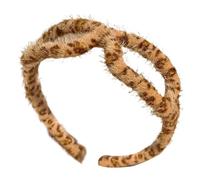 Peluga qui se déplace en bande - Impression de léopard qui agite, maquillage - lirband Format avec lunettes | Paire de motif léopard pour lavage du visage, douche, cheveux