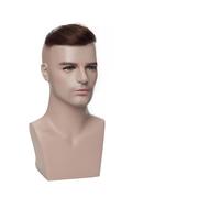 Peluquín Mens Hairline Toupee 1.5x7inch V-Shape Front Toupee Réel Cheveux Humains Postiche Frontal Full Pu Skin Base 6 "Toupet Hommes Pelucas para Hombre (Size : 6 inches, Color : Light Brown)