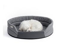 Peluvio Arita Panier pour Chien Imperméable et Antidérapant, Coussin pour Chien Entretien Facile, Matelas pour Chien sans Rebords à Entrée Basse, Lavable Jusqu’à 30 °C, Léger pour Voyage, Tailles S