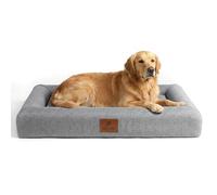 Peluvio Kibi taille L, un panier confortable pour chien sans rebords surélevés, coussin en mousse à mémoire de forme, housse lavable et amovible, base antidérapante, matelas épais et respirant. T. S-L