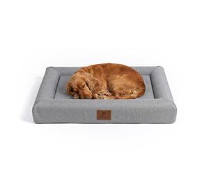 Peluvio Kibi taille S, un panier confortable pour chien sans rebords surélevés, coussin en mousse à mémoire de forme, housse lavable et amovible, base antidérapante, matelas épais et respirant. T. S-L