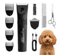 Peluvio Nikos Tondeuse Professionnelle pour Chien sans Fil, Kit Toilettage