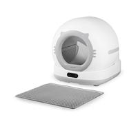 Peluvio Pearl Litière Chat Autonettoyante, Bac à Litière Automatique avec Contrôle APP, Caméra 1080p, Sécurité ToF 3D Anti-Pincement, Anti-Odeur, Grande Capacité 72L, pour Chats 1-10 kg Suivi du Poids