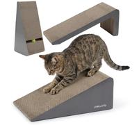 Peluvio Trilo Griffoir pour Chat en Carton Ondulé 50 x 24 x 23 cm | 3 Modules Configurables, Tunnel avec Balle, Couchage et Aire de Jeu, Griffoir Modulable pour Chats d’Intérieur
