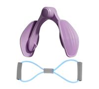 Pelvic Trainer - Thigh Exerciser, Glute Lifting Resistance Band for Home | 2-Piece Set | Postpartum Inner Thigh Exerciser | Figure-8 Elastic Band Accent For Office, Gym, Pilates, Yoga, Apartment