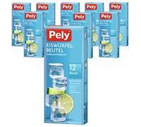 pely® 8597 Sachets Glaçons. Fermeture Automatique, Remplissage Facile, et Démoulage Facile et Individuel. Pack Économique de 108 Sachets, 24 Glaçons par Sac
