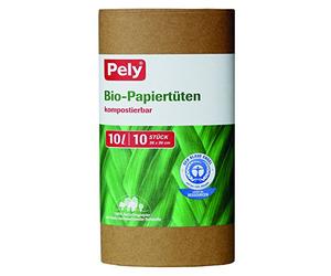 pely 8647 Pelyclean Lot de 10 Sacs en Papier Bio 10 l