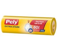 Pely® Lot de 10 sacs à cordon de serrage extra résistants 60 l