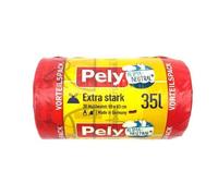Pely Lot de 30 sacs poubelle extra résistants - 35 l