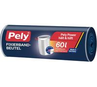 PELY Lot de 8 sacs à bande de fixation 60 l