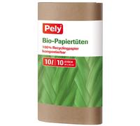 Pely, Sacs écologiques en papier, 10l, 10 pièces