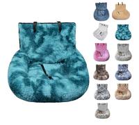 Pelzbarn Car Seat, Pelzbarn Car Seat Dog Bed with Safety Straps, for Large&Small Dogs, Pets Bed for Travel with Thick Cushion Removable and Easy to Clean (D,m)