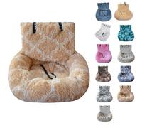Pelzbarn Car Seat, Pelzbarn Car Seat Dog Bed with Safety Straps, for Large&Small Dogs, Pets Bed for Travel with Thick Cushion Removable and Easy to Clean (J,l)