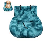 Pelzbarn Car Seat, Pelzbarn Car Seat Dog Bed with Safety Straps, Removable and Easy to Clean, Pet Travel Bed, for Dogs, for All Cars (Blue B,110×60cm)