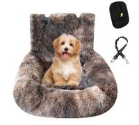 Pelzbarn Protecting Car Bed, Ultra-Soft Dog Seat with Quick-Dry Fabric for Car, Non-Slip Fluffy Travel Seats with Safety Straps & Cushion, Pet Travel Chair Protector with Thick Cushion, Easy to Clean