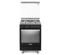 PEMA64LSG Cuisinière à gaz avec four électrique Noir Calsse énergétique A 60 x 60 cm