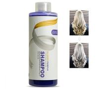Pemarlis 500ml Shampoing Violet,Shampooing violet Correcteur de ton pour cheveux blonds,élimine la Couleur des Cheveux Jaunes le Shampooing Surligné Blanchi,Shampoing Blond Dejaunisseur Cheveux Blond