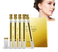 Pemarlis Instalift Kit de levage de fils protéinés,Sérum pour le visage doré,fil de protéine soluble et combinaison d'essence nano or,pour lifting du visage réduit les rides