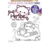 Pembe the Pink Cat Colouring Book: Kawaii Colouring Book for Adults & Kids | 32 Cute Kitty Designs | Travel Size Pocket Mini Colouring Magazine