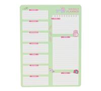 PEMBE THE PINK CAT - Planning hebdomadaire, idéal pour les enfants d'âge scolaire, confortable et polyvalent, qualité et résistance,