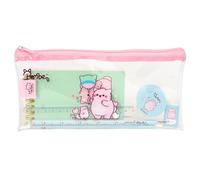 Pembe The Pink Cat - Trousse pour enfants, idéale pour les enfants d'âge scolaire, confortable et polyvalente, qualité et résistance, 22,5 x 10,5 cm