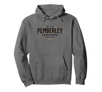 Pemberley Derbyshire Angleterre Est. 1813 Ornate Jane Austen Sweat à Capuche