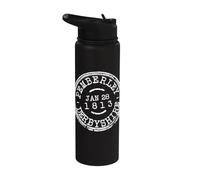 Pemberley Pride & Prejudice Date de publication Tampon blanc Stainless Steel Insulated Water Bottle