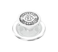 Pemberley Pride & Prejudice Date de Publication Tampon Noir PopSockets PopGrip pour MagSafe