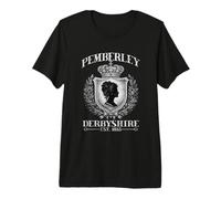Pemberly Derbyshire Est 1813 Jane Austen T-Shirt Haut de Gamme