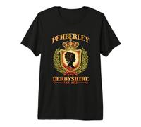 Pemberly Derbyshire Est 1813 Jane Austen T-Shirt Haut de Gamme