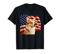 Pembroke Welsh Corgi Drapeau Patriotique 4 Juillet T-Shirt