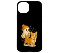 Pembroke Welsh Corgi Halloween Ghost Walking Dog Coque pour iPhone 15 Plus