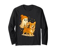 Pembroke Welsh Corgi Halloween Ghost Walking Dog Manche Longue