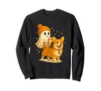 Pembroke Welsh Corgi Halloween Ghost Walking Dog Sweatshirt