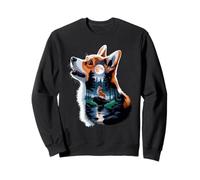 Pembroke Welsh Corgi Hurle à La Lune Corgis Sweatshirt