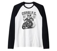Pembroke Welsh Corgi Moto Love Football Football DIGOR Manche Raglan