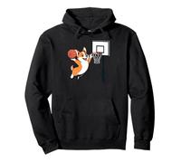 Pembroke Welsh Corgi Playing Sports Dog Palying Basketball Sweat à Capuche