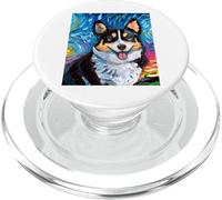 Pembroke Welsh Corgi Portrait de Chien Nuit étoilée PopSockets PopGrip pour MagSafe