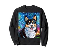 Pembroke Welsh Corgi Portrait de Chien Nuit étoilée Sweatshirt