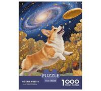 Pembroke Welsh Corgi Puzzle Adulte 1000 Pièces Cute Pet Dog Puzzle De Qualité Supérieure Challenge Toy pour Puzzle Difficile Cadeau Unique Décoration Intérieure 38x26cm/1000pcs