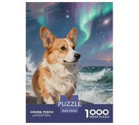 Pembroke Welsh Corgi Puzzle Adulte 1000 Pièces Cute Pet Dog Puzzle De Qualité Supérieure Défi Jouet Difficile Colorés dans Cadeaux Décoration Intérieure 70x50cm/1000pcs