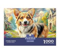Pembroke Welsh Corgi Puzzle Adulte 1000 Pièces L'Excellence dans Le Jeu Éducatif Et Challengant - Le Cadeau De Choix pour Adultes Et Jeunes (14+) 52x38cm/1000pcs