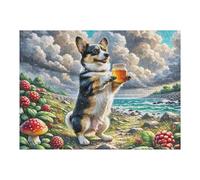 Pembroke Welsh Corgi Puzzles 500 Pièces pour Adultes Educa Difficile Challenge Artistique Relaxation Art Décoration Intérieure Famille 500 PCS