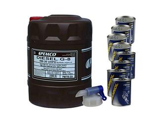 PEMCO DIESEL G-8 UHPD 5W-30 Huile moteur 4 x Doctor + Flush moteur 20 l