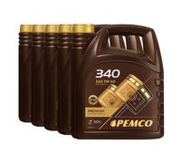 Pemco iDRIVE 340 5W-40 Huile Moteur, ACEA A3/B4 API SN/CH-4, BMW LL-01, 5x4 L