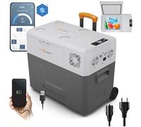 peme Glaciere Electrique Compression Réfrigérateur Glacière Électrique Frigo pour Auto Camping Car Voiture Portable 39L Camion Boîte Refroidissement Voyages LCD Display 220 240 12 24 V - Expedition