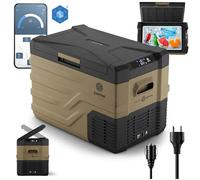 peme Glaciere Electrique Compression Réfrigérateur Glacière Électrique Frigo pour Auto Camping Car Voiture Portable XL Camion Boîte Refroidissement Voyages LCD Display 220 240 12 24 V 35,3L - Quest